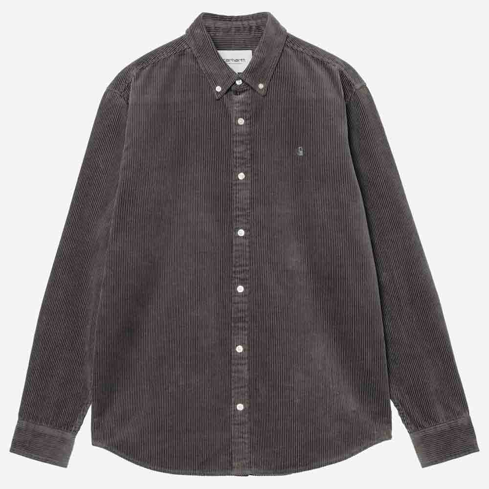 Carhartt WIP Longsleeve Madison Cord Shirt Graphite