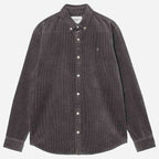 Carhartt WIP Longsleeve Madison Cord Shirt Graphite