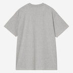 Carhartt WIP Script Embroidery T-Shirt Grey Heather / White