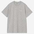 Carhartt WIP Script Embroidery T-Shirt Grey Heather / White