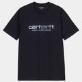 Carhartt WIP Solar Chrome Script T-Shirt Dark Navy