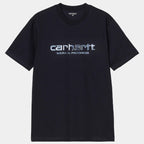 Carhartt WIP Solar Chrome Script T-Shirt Dark Navy