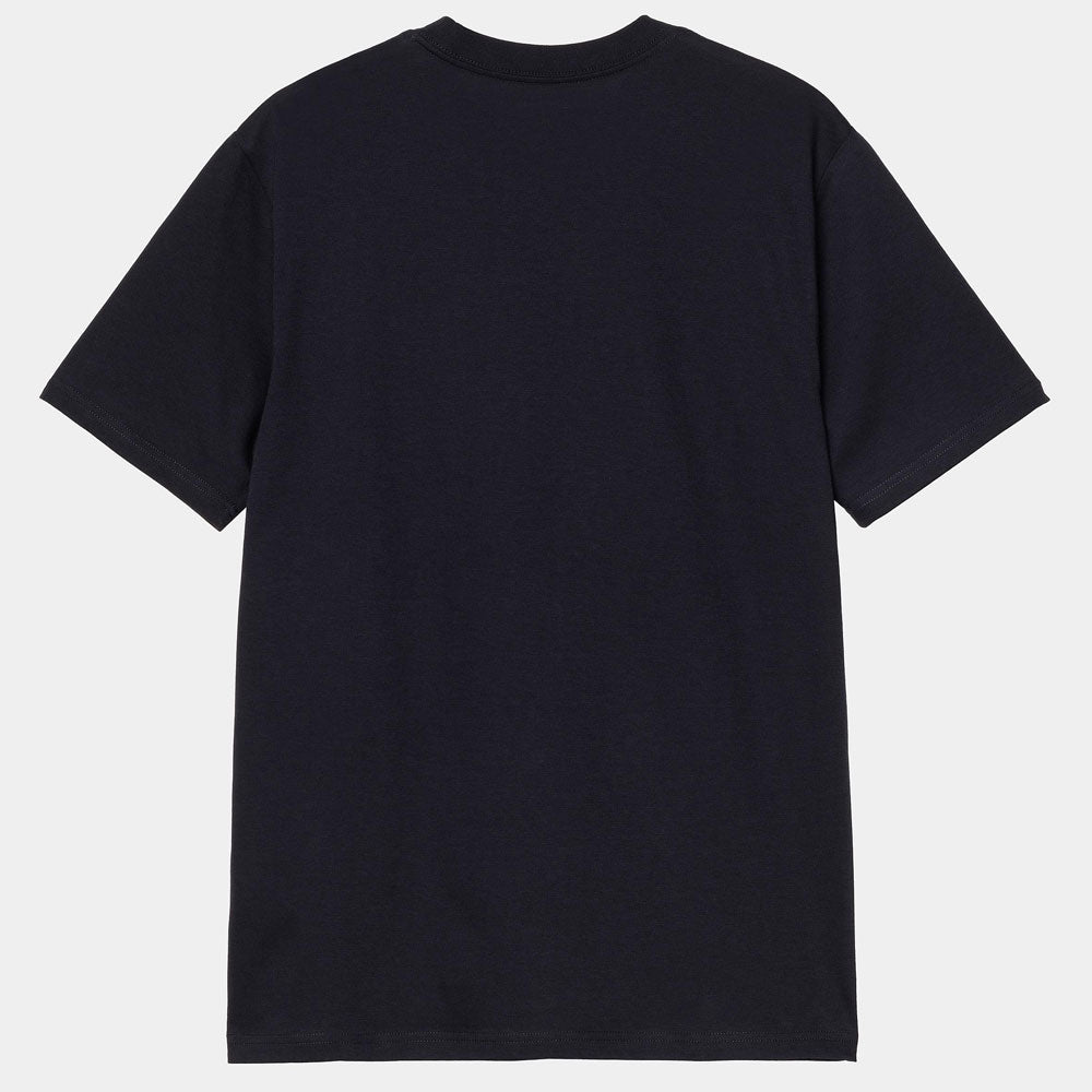 Carhartt WIP Solar Chrome Script T-Shirt Dark Navy