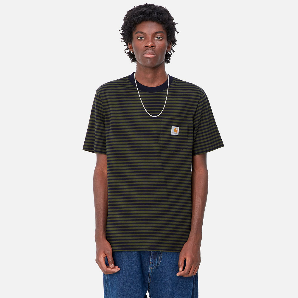 Carhartt Verner Pocket T Shirt - Navy