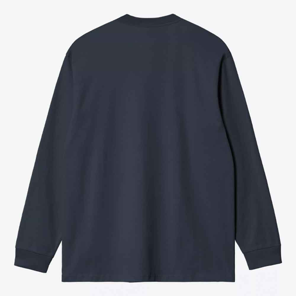 Carhartt WIP American Script Longsleeve T-Shirt Deep Night