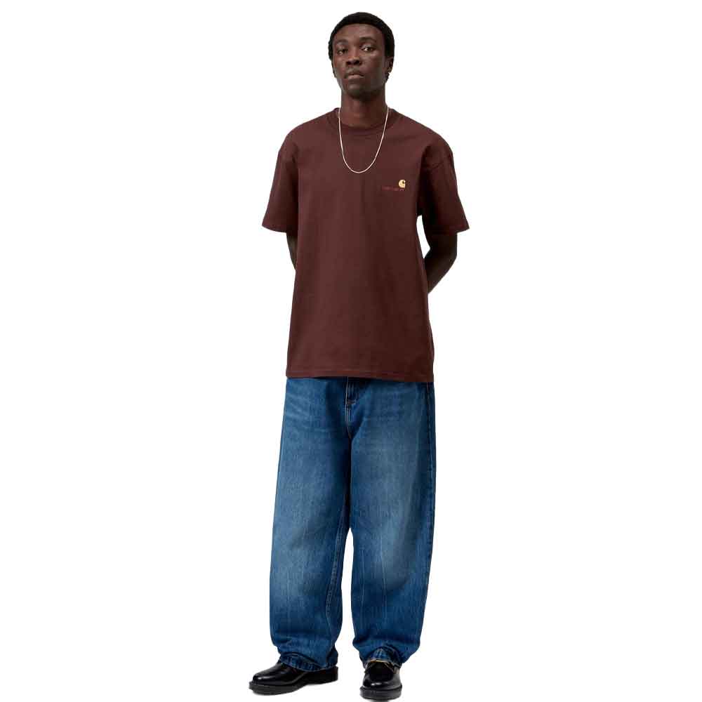 Carhartt WIP American Script T Shirt Amarone