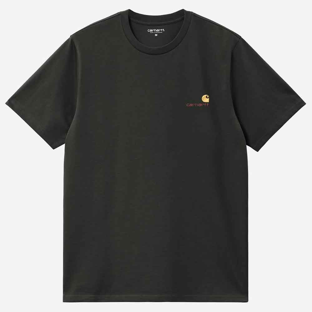 Carhartt WIP American Script T Shirt Raven