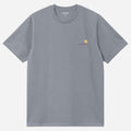 Carhartt WIP American Script T Shirt Shady Blue