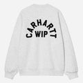 Carhartt WIP Arch Script Sweat Ash Heather / Dark Navy