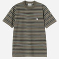 Carhartt WIP Bronson T Shirt Bronson Stripe Cypress
