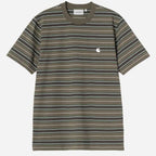 Carhartt WIP Bronson T Shirt Bronson Stripe Cypress