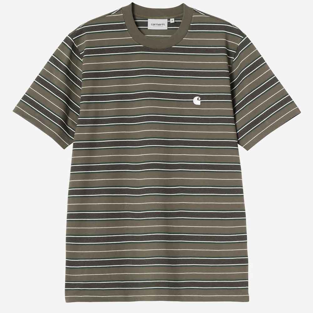 Carhartt WIP Bronson T Shirt Bronson Stripe Cypress