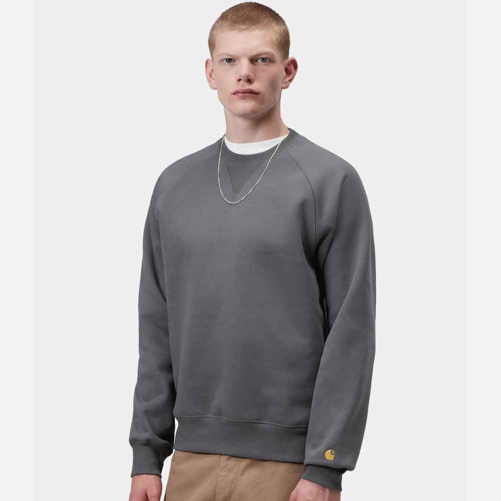 Carhartt WIP Chase Sweat Styx / Gold
