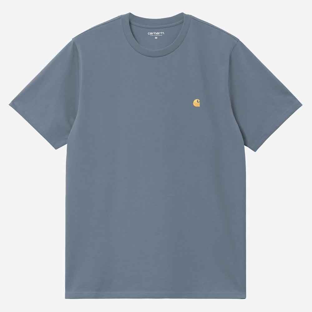 Carhartt WIP Chase T Shirt Icesheet / Gold