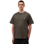 Carhartt WIP Chase T Shirt Shungite / Gold