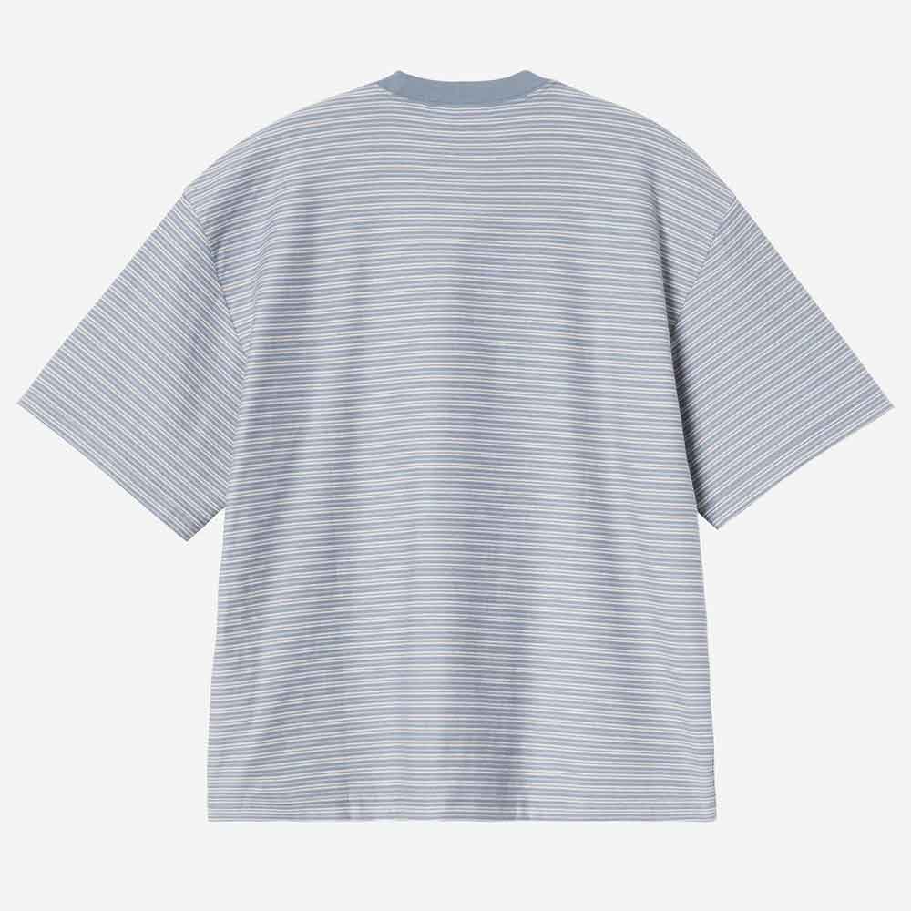 Carhartt WIP Dupree T Shirt Dupree Stripe Shady Blue