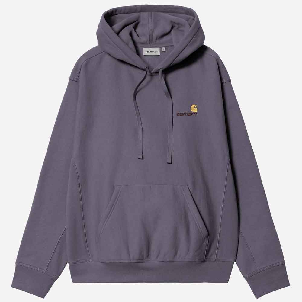 Carhartt WIP Hooded American Script Sweat Shady Purple
