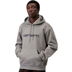 Carhartt WIP Hooded Carhartt Sweat Shady Grey / Dark Navy