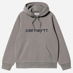Carhartt WIP Hooded Carhartt Sweat Shady Grey / Dark Navy