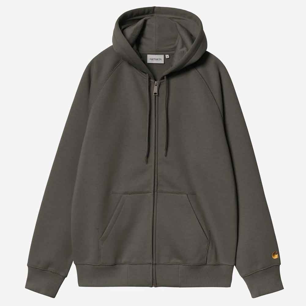 Carhartt WIP Hooded Chase Jacket Shungite / Gold
