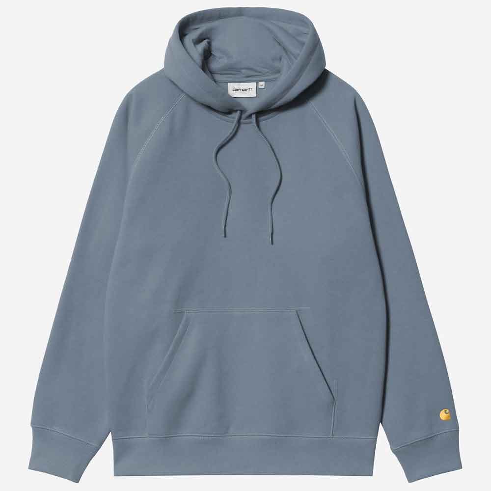 Carhartt WIP Hooded Chase Sweat Icesheet / Gold