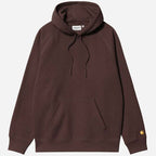 Carhartt WIP Hooded Chase Sweat Palisander / Gold