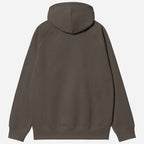 Carhartt WIP Hooded Chase Sweat Shungite / Gold