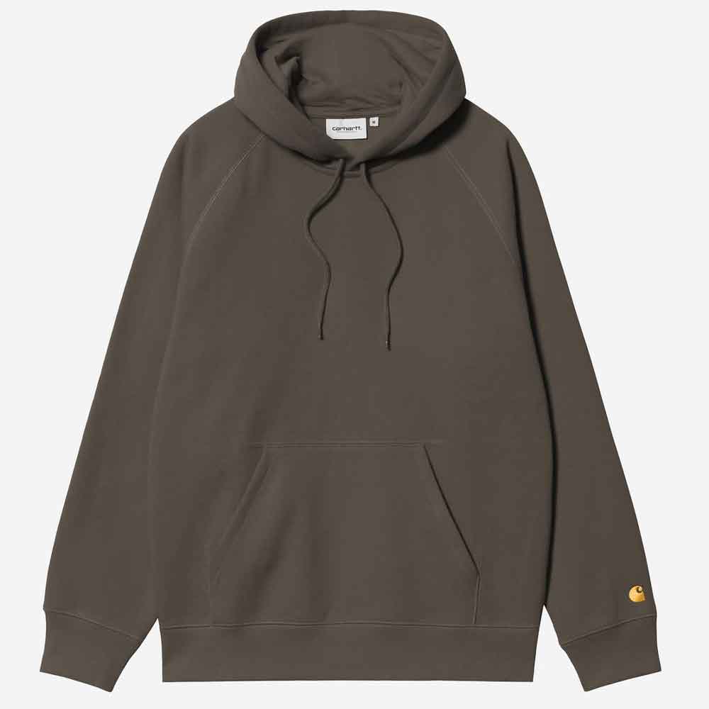 Carhartt WIP Hooded Chase Sweat Shungite / Gold