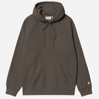 Carhartt WIP Hooded Chase Sweat Shungite / Gold