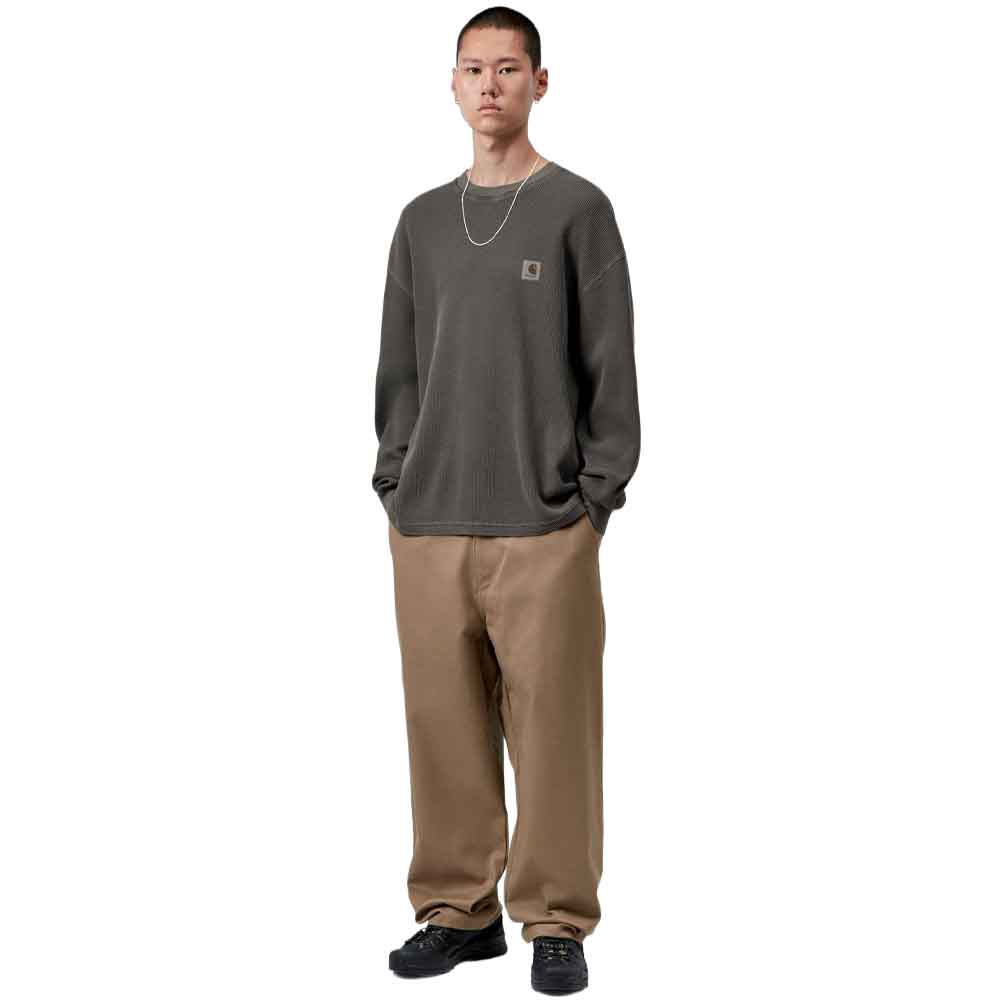Carhartt WIP Longsleeve Vista Waffle T-Shirt Black