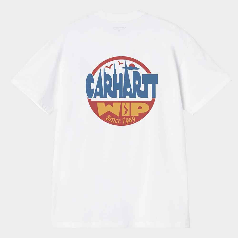Carhartt WIP Luggage Label T Shirt White