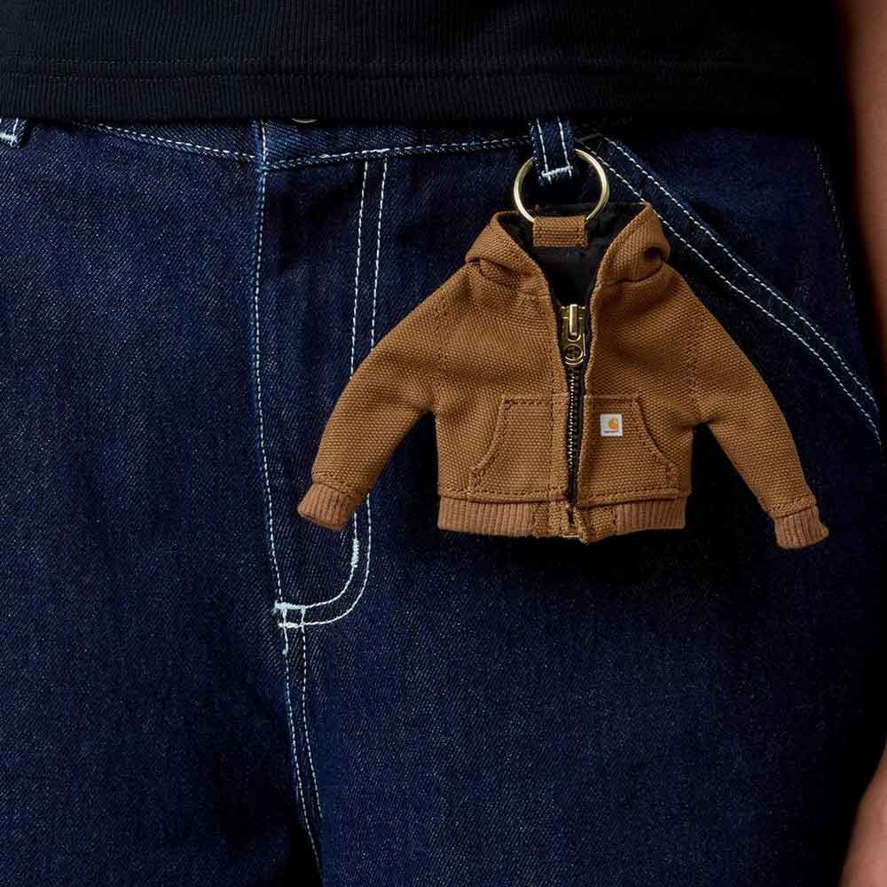 Carhartt WIP Mini Active Jacket Keychain Hamilton Brown
