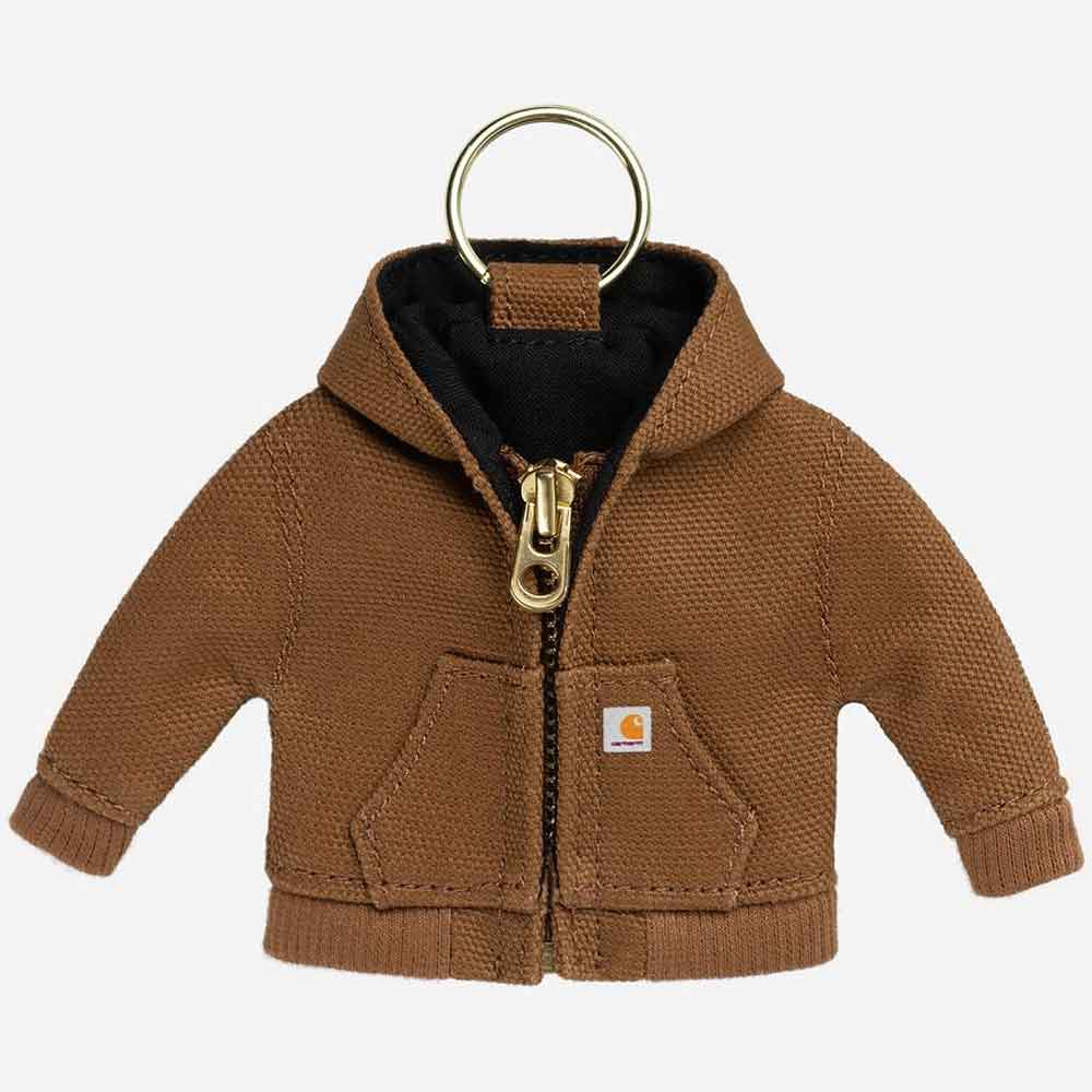 Carhartt WIP Mini Active Jacket Keychain Hamilton Brown