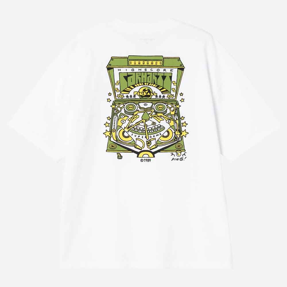 Carhartt WIP Pinball T Shirt White