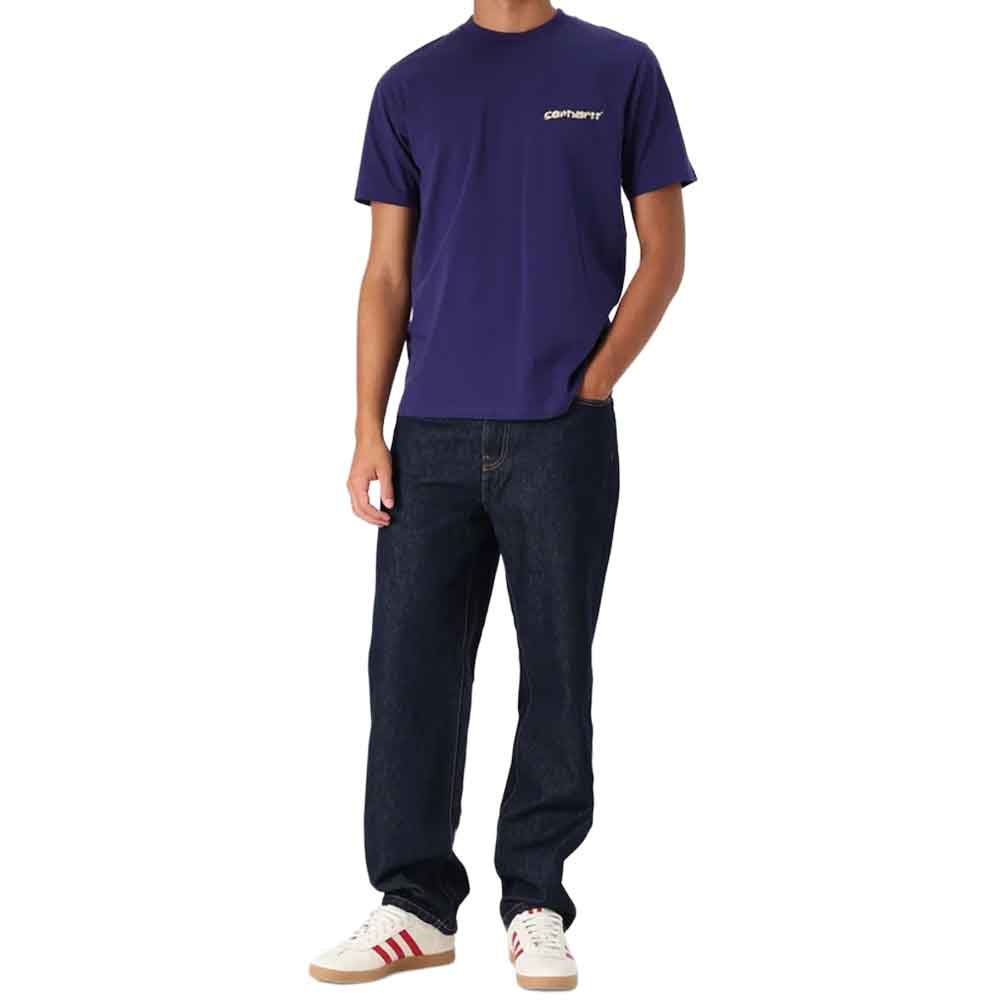 Carhartt Wip  Aaron Pant Rinsed  Blue