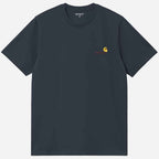 Carhartt Wip American Script T Shirt Deep Night