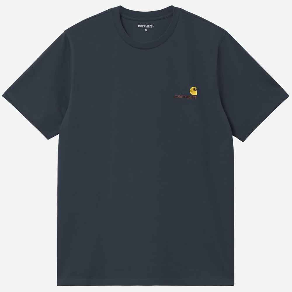 Carhartt Wip American Script T Shirt Deep Night