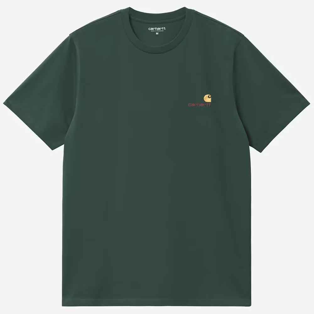 Carhartt Wip American Script T Shirt Kale Green