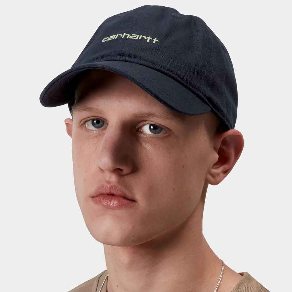Carhartt Wip Canvas Script Cap Deep Night / Gentle Green