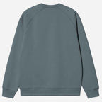 Carhartt Wip Chase Sweat Cozy Blue / Gold