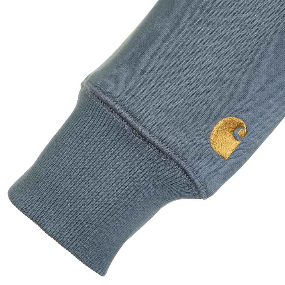 Carhartt Wip Chase Sweat Cozy Blue / Gold