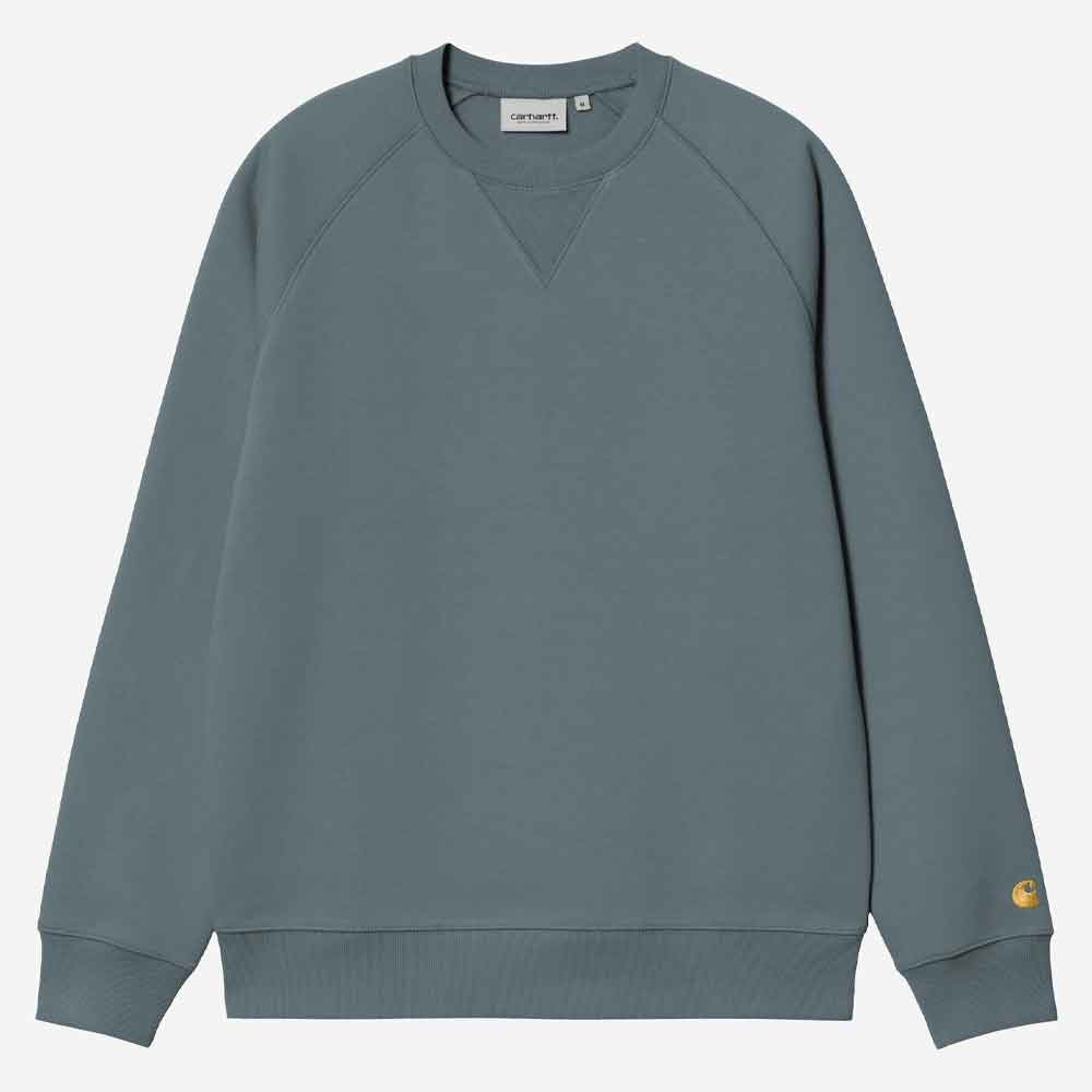 Carhartt Wip Chase Sweat Cozy Blue / Gold