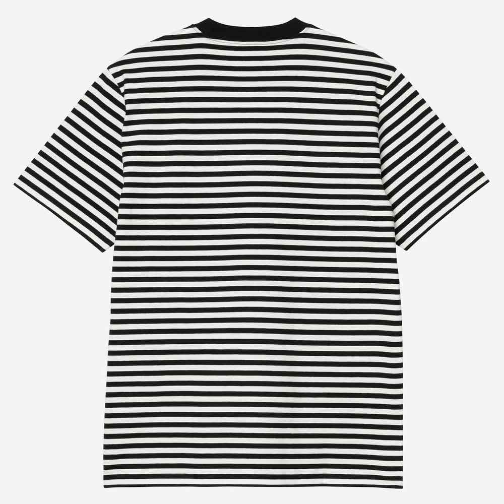 Carhartt Wip Ezra Pocket T-Shirt Ezra Stripe Black
