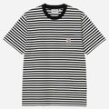Carhartt Wip Ezra Pocket T-Shirt Ezra Stripe Black