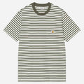 Carhartt Wip Ezra Pocket T-Shirt Ezra Stripe Leaf