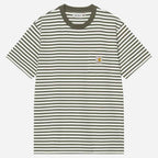 Carhartt Wip Ezra Pocket T-Shirt Ezra Stripe Leaf
