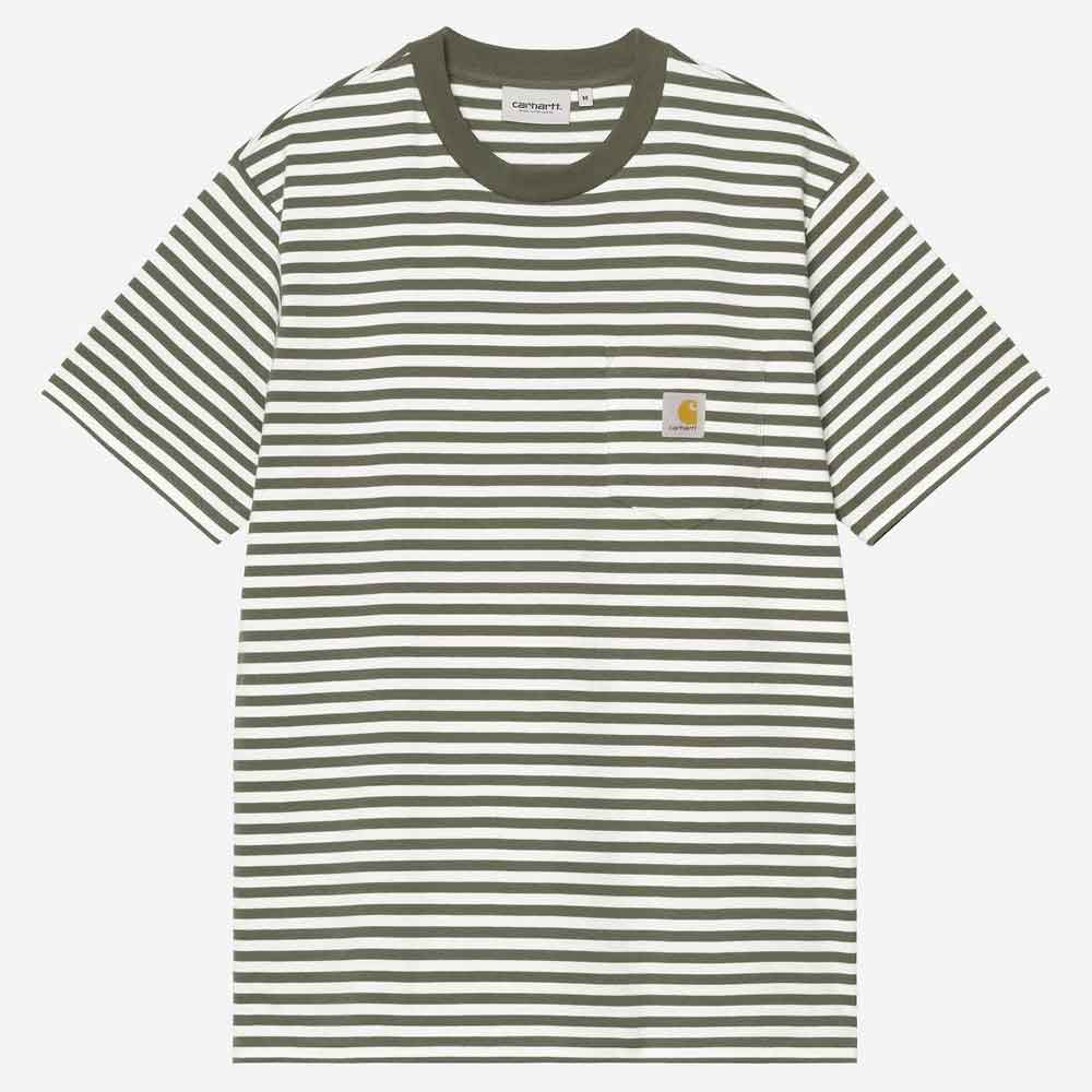 Carhartt Wip Ezra Pocket T-Shirt Ezra Stripe Leaf