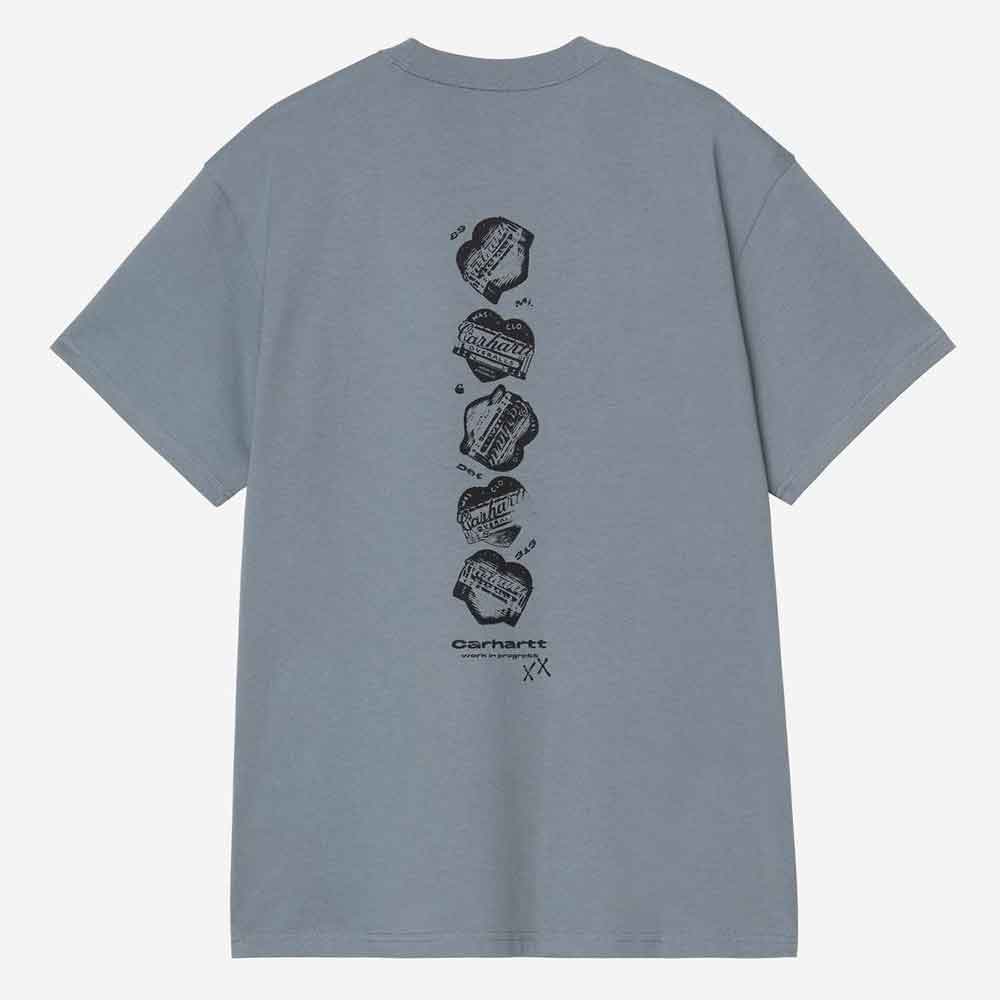 Carhartt Wip Garble T Shirt Velvet Blue