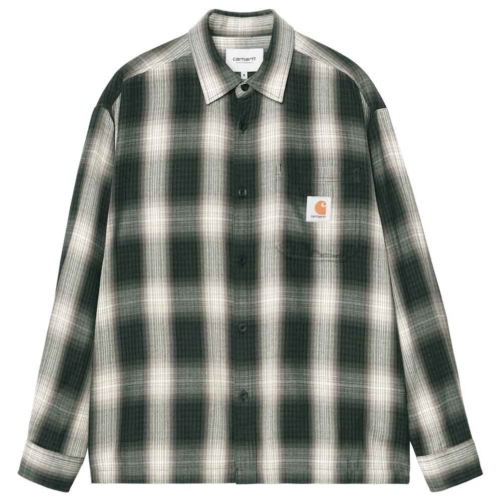Carhartt Wip Harlin Shirt Harlin Check Kale Green