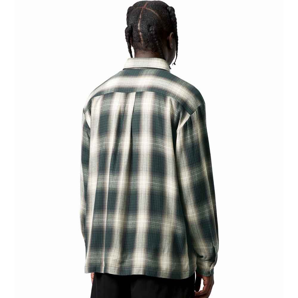 Carhartt Wip Harlin Shirt Harlin Check Kale Green
